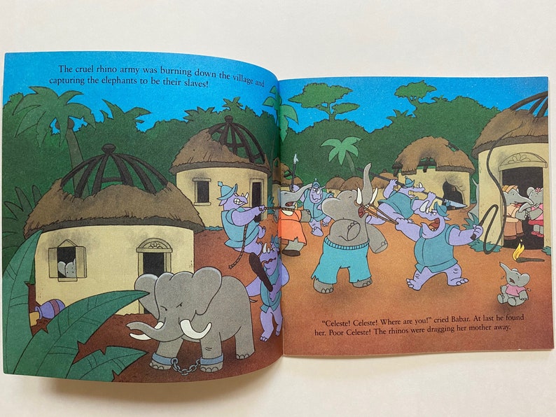 Babar the Elephant to the Rescue Softcover Kids Book Children Etsy