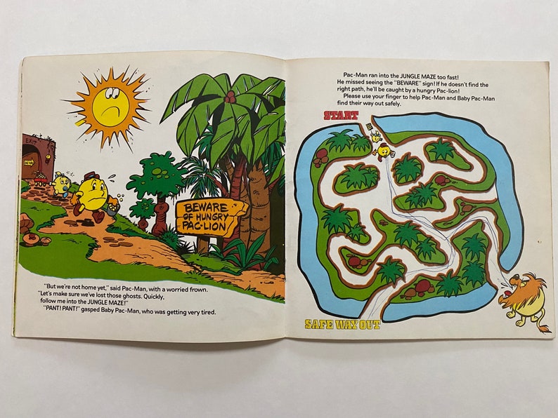1983 Pac-man and the Ghost Diggers Soft Cover Kids Book 80s Pacman - Etsy
