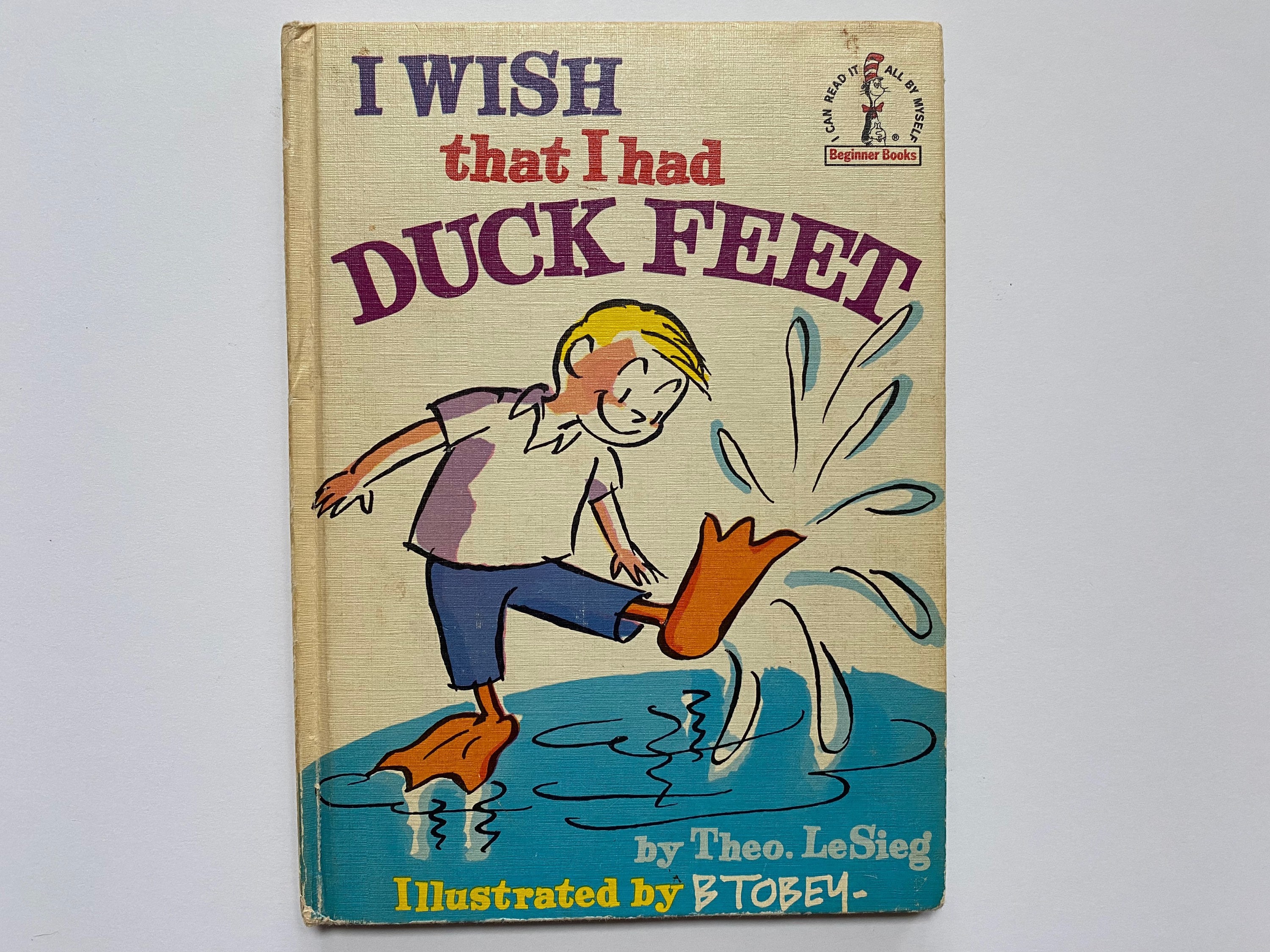 I WISH THAT I HAD DUCK FEET 音声絵本入荷ま待ち 1965 I Wish That I Had Duck Feet Book by Theo Lesieg Hard