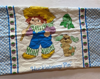 Strawberry Shortcake Huckleberry Pie Baby Blanket Handmade 80s Kids