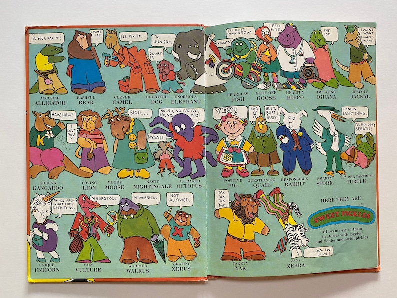 1977 Sweet Pickles Zip Goes Zebra Cute 70s Kids Story Book Etsy