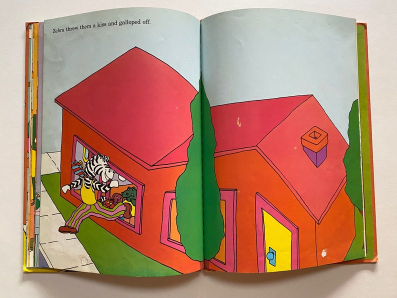 1977 Sweet Pickles Zip Goes Zebra Cute 70s Kids Story Book Etsy