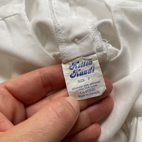 Vintage White Baby Dress Slip Size 2 Toddler Clot… - image 6