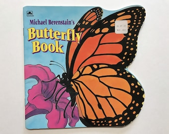 1991 Michael Berenstains Butterfly Book Golden Super Shape Book Kids Children Softcover