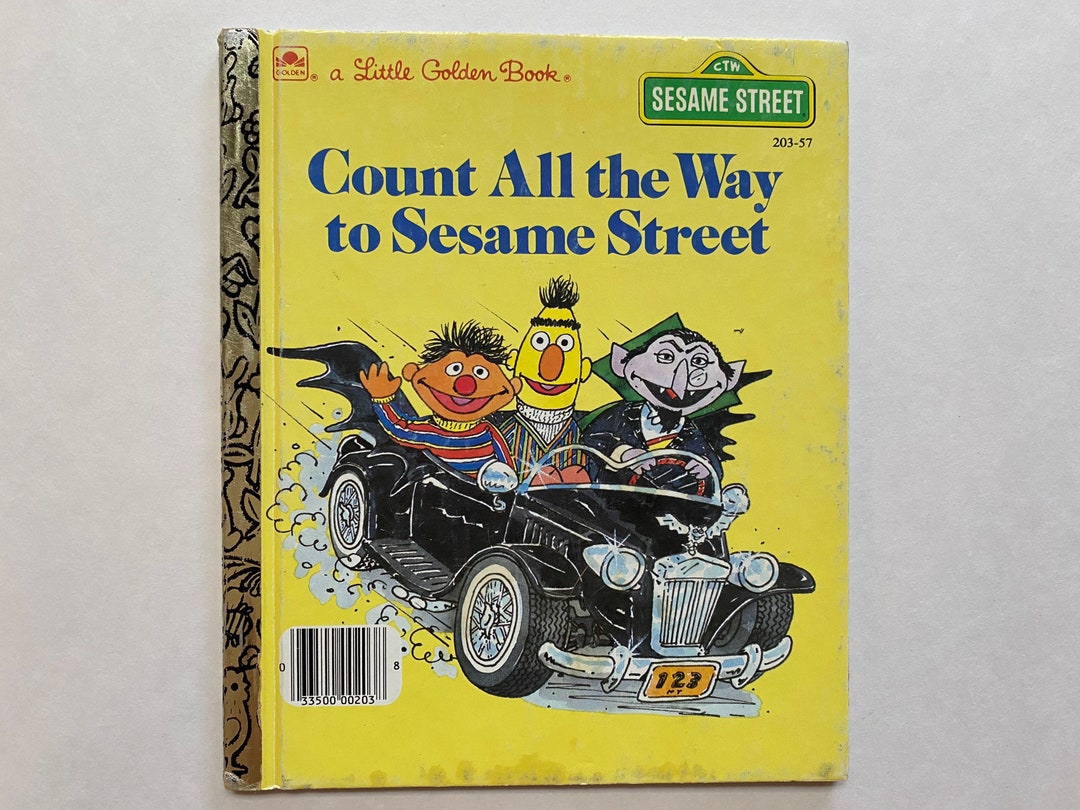 1985 count all the way to sesame street little golden book kids