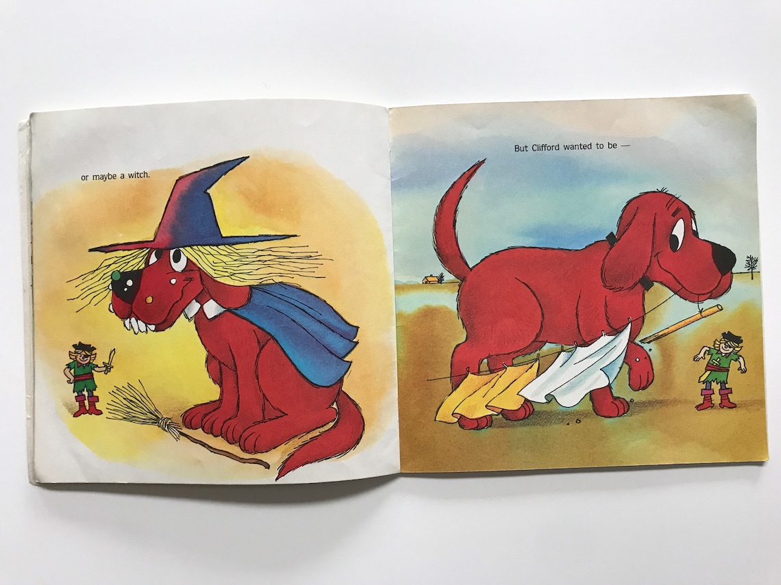 Clifford Halloween Book
 Cliffords Halloween Book 1986 Kids Children Spooky Season