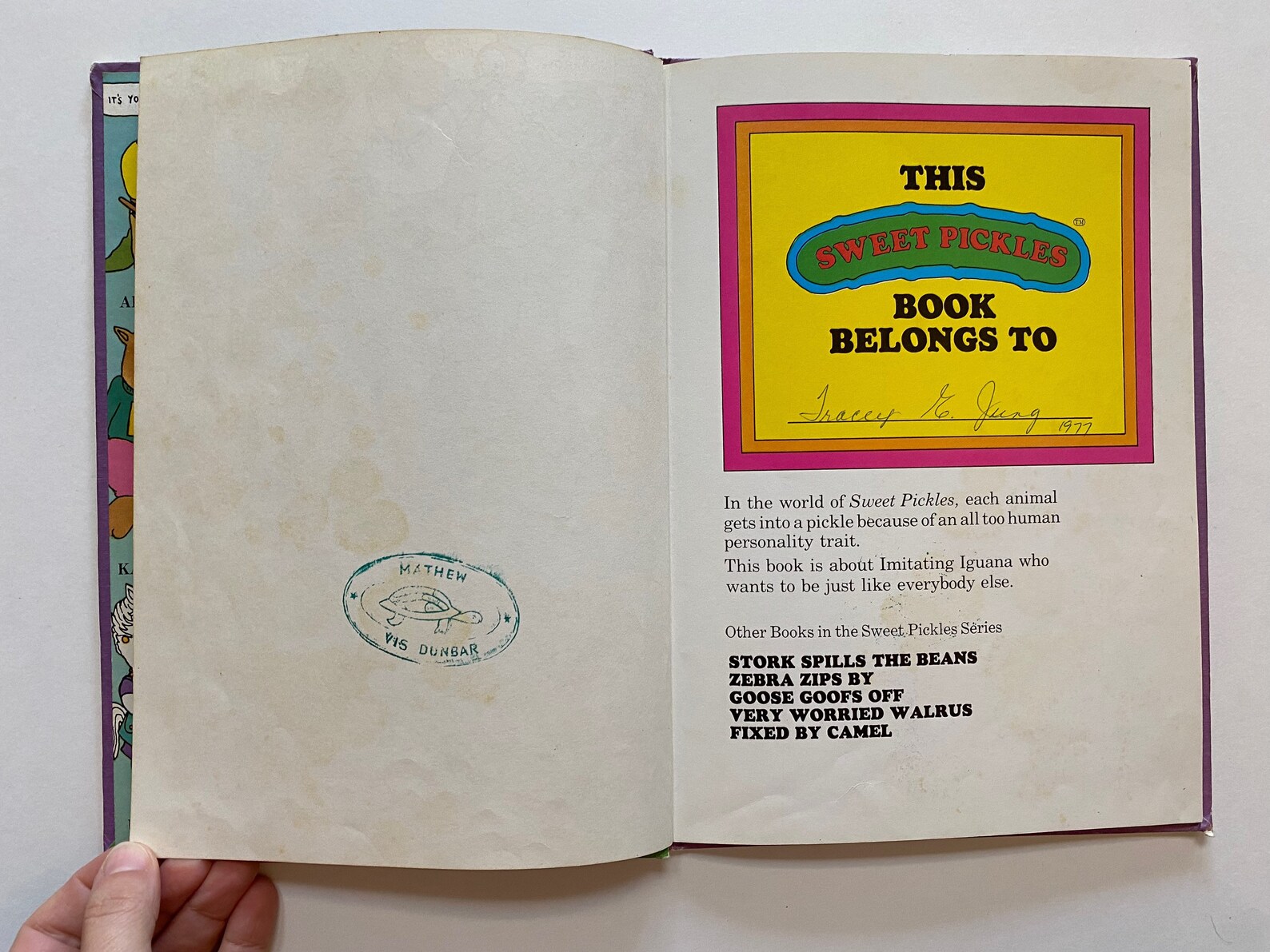 1977 Sweet Pickles Me Too Iguana Cute 70s Kids Story Book Etsy