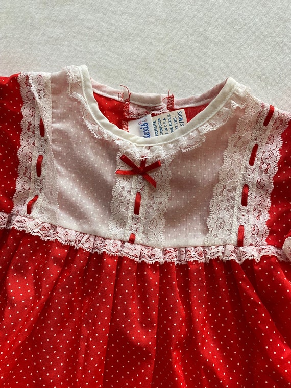 Baby Girls Red Dots Valentines Day Pretty Dress V… - image 2