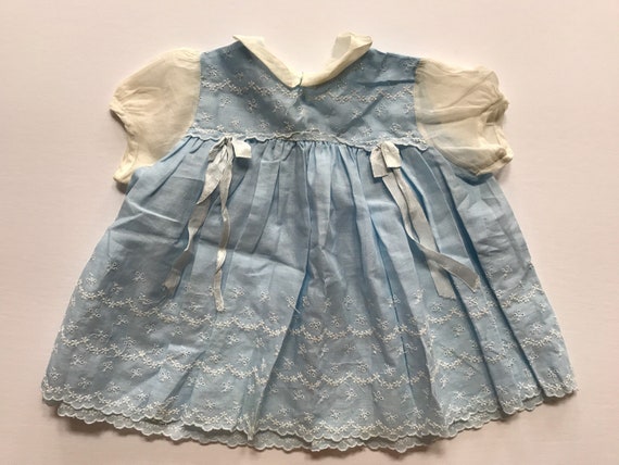 Baby Girls Floral Lace Pretty Dress Vintage Cute … - image 1