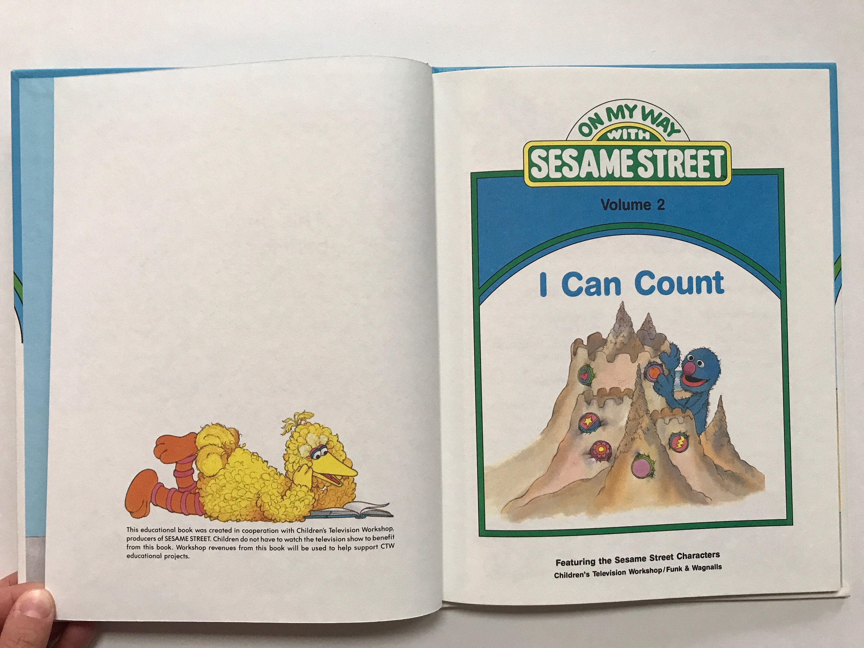 1989 on My Way With Sesame Street Book Volume 2 I Can Count