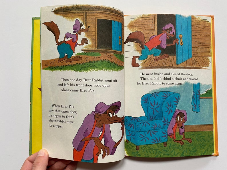 1982 Brer Rabbit Plays Some Tricks Book Splash Mountain Uncle Remus ...