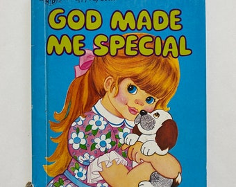 God Made in Special Happy Day Book 1991 Kids Book Religious Christian