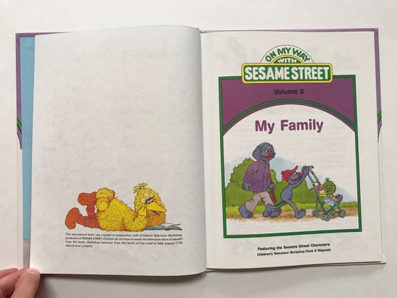 1989 on My Way With Sesame Street Book Volume 8 My Family