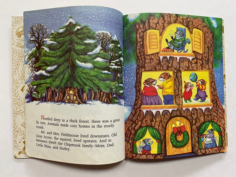 1985 the Biggest Most Beautiful Christmas Tree Little Golden Etsy