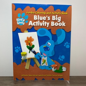 1999 Blues Clues - Blues Big Activity Coloring Book Kids Children Nickelodeon Nick Jr
