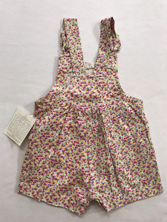 90s Eaton Baby One Piece Overalls Shorts Summer F… - image 3