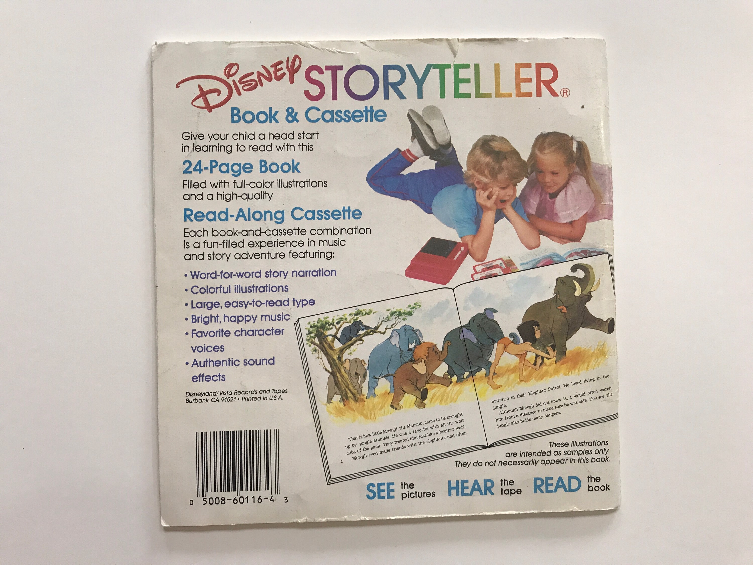 Disney The Jungle Book Read Along Book See Hear Read Kids Etsy