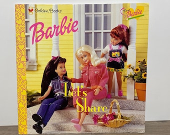 Barbie Let's Share Softcover Kids Book 1997 Golden Books
