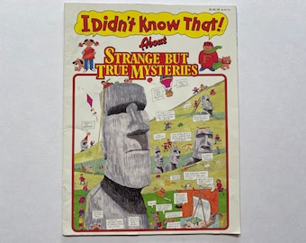 1992 I Didn’t Know That About Strange But True Mysteries Where Are They Fun Search and Find Book