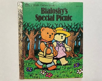 Bialoskys Special Picnic Book 1983 Collectible Paper Ephemera Story Time Childrens Reading Character Golden Kids