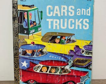 Cars and Trucks Little Golden Book 1981 #211-22