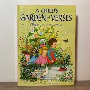 A Child’s Garden of Verses Little Golden Kids Book of Poems by Robert Louis Stevenson 1978 Hardcover Illustrated by Gyo Fujikawa