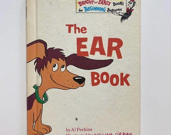 1968 The Ear Book by Al Perkins Hardcover Kids Beginner Book