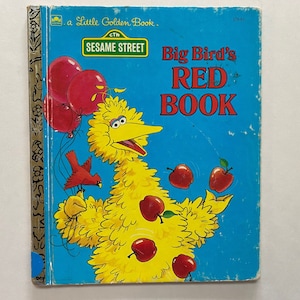 Big Birds Red Book Little Golden Book Muppets Sesame Street Kids Children Jim Henson