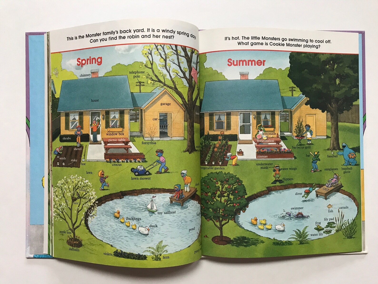 1989 on My Way With Sesame Street Book Volume 15 Summer Fall | Etsy