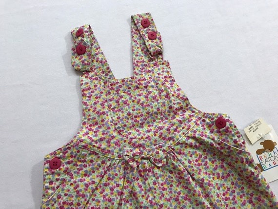 90s Eaton Baby One Piece Overalls Shorts Summer F… - image 2