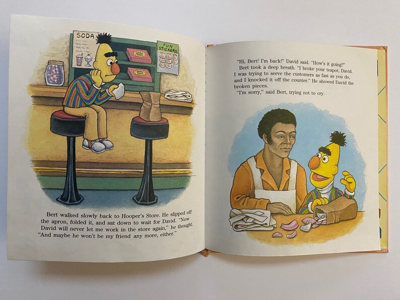 1985 Bert and the Broken Teapot Book Hard Cover Story Reading Etsy