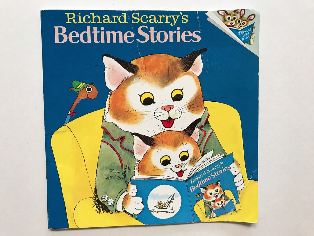 1989 Richard Scarry's Bedtime Stories Picture Story Book for Kids