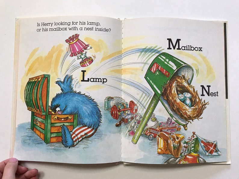 1981 ABC Toy Chest Sesame Street Book Muppets Jim Henson Kids Etsy