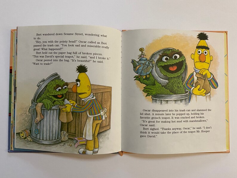 1985 Bert and the Broken Teapot Book Hard Cover Story Reading Etsy