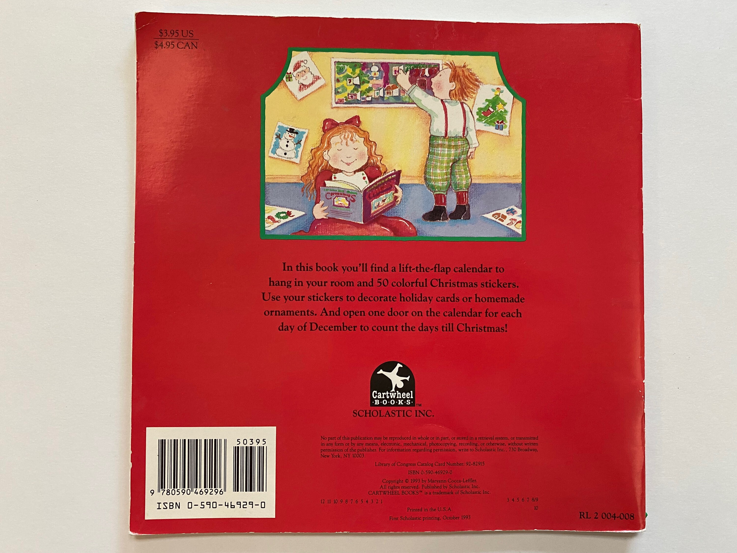 1993 Count the Days Till Christmas Book Soft Cover Kids Childrens Book 90s  Collectible - Etsy