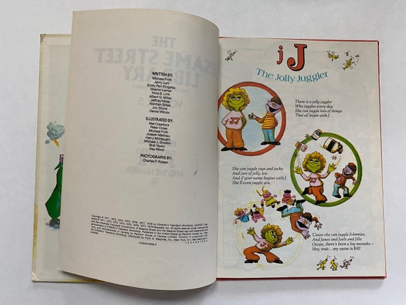 1970s the Sesame Street Library Book 5 Muppets Jim Henson Kids
