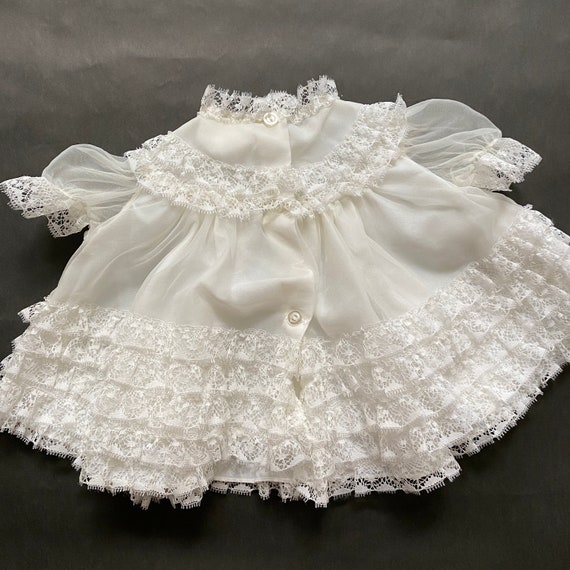 Vintage Baby Girls Ruffle Full Circle Pageant Fri… - image 4