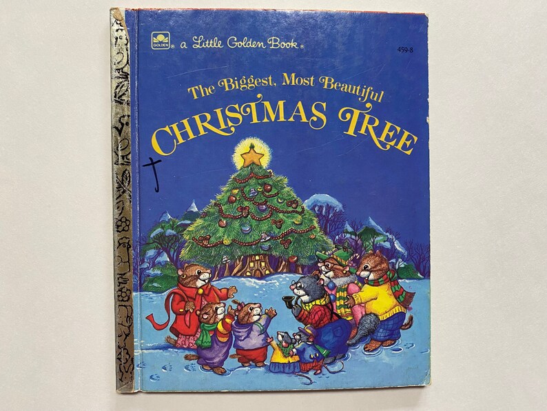 1985 the Biggest Most Beautiful Christmas Tree Little Golden Etsy