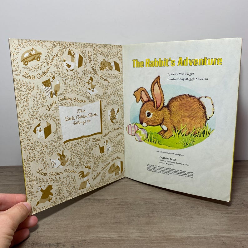 The Rabbits Adventure Little Golden Book 1977 #471-31 - Etsy