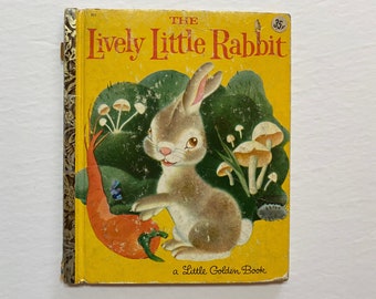 The Lively Little Rabbit Little Golden Book for Kids Children Hardcover Cute