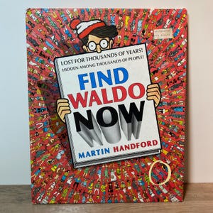 1988 Find Waldo Now - Where’s Waldo Jumbo Hardcover - Look and Find Book Hidden Object Search Martin Handford First Edition
