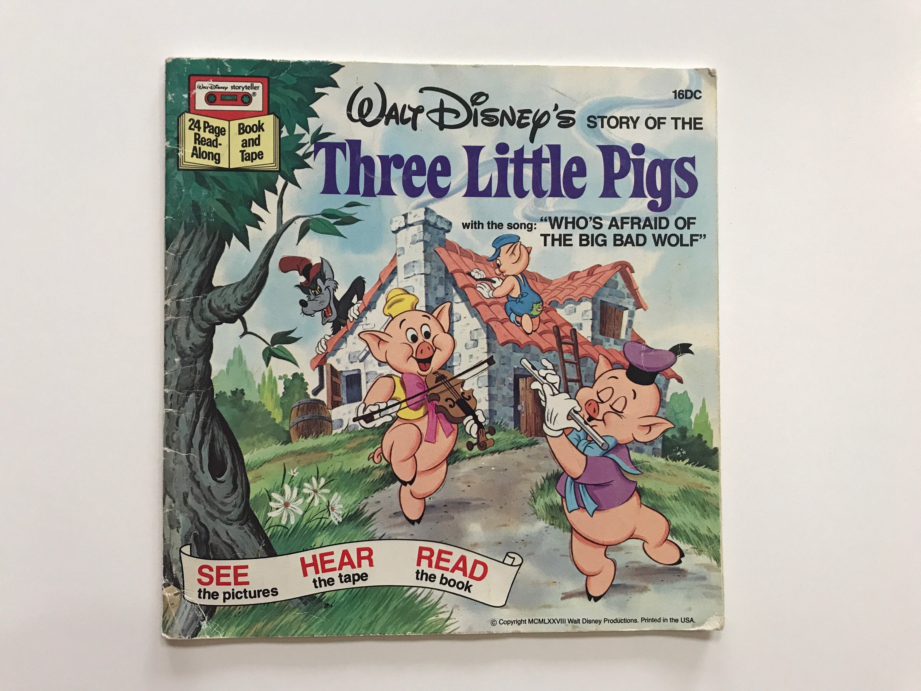 Disney Three Little Pigs Read Along Book See Hear Read Kids Etsy 日本
