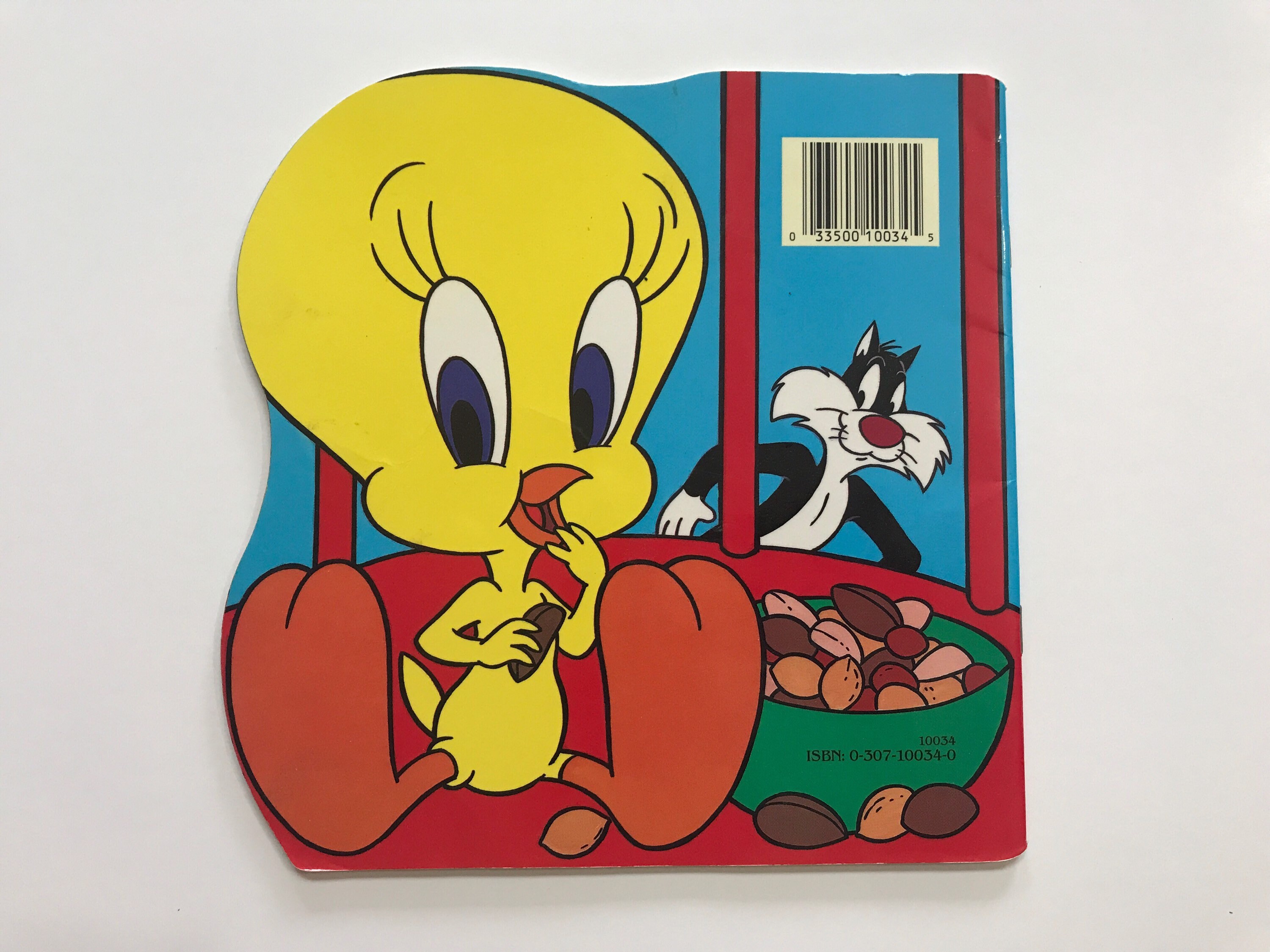 1990 Looney Tunes Tweety and Sylvester Golden Super Shape Book for 