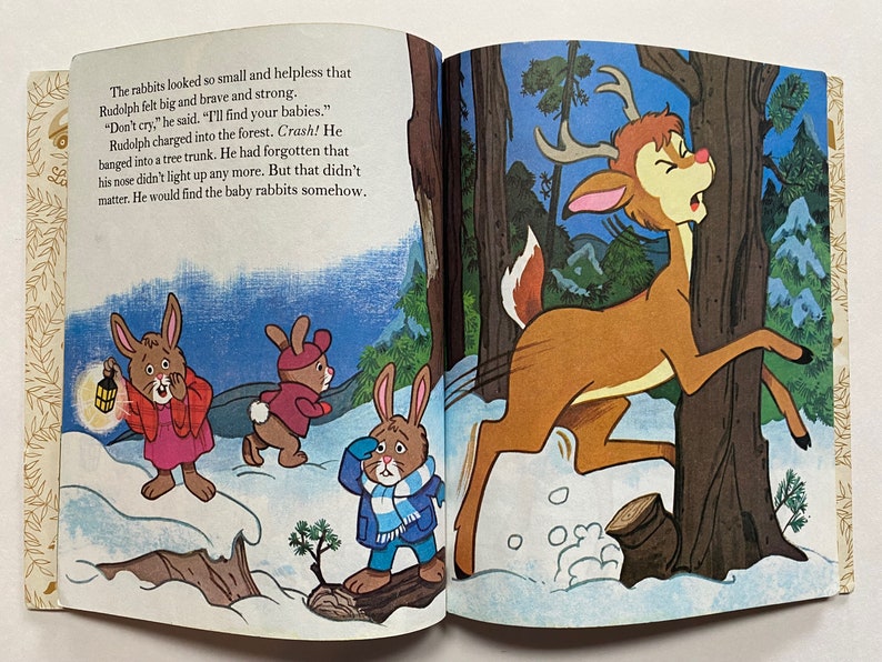 Strong Rudolph 1982 Rudolph Shines Again Little Golden Book Kids Christmas Xmas ...