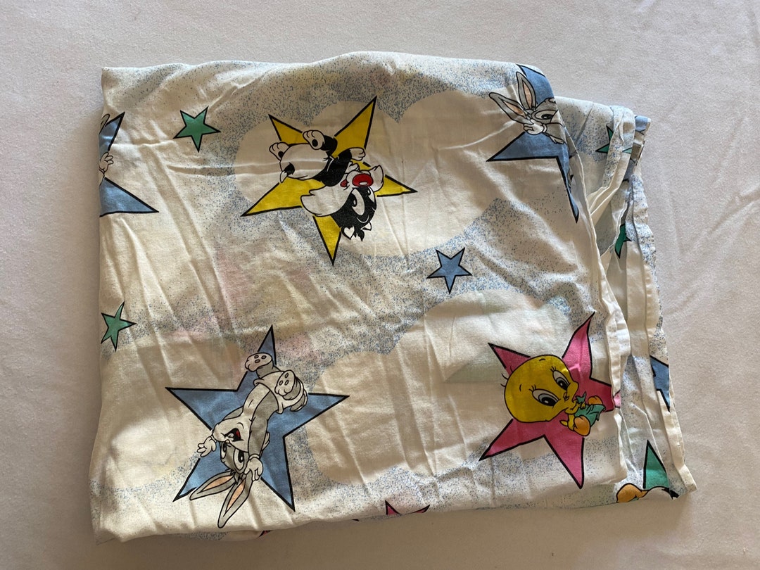 1990s Looney Tunes Fitted Crib Sheet Babies Baby Bedding Etsy