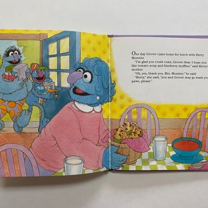 Embarassed Muppet 1988 Oh I Am so Embarrassed Book Hard Cover Story Reading Sesame Street ...