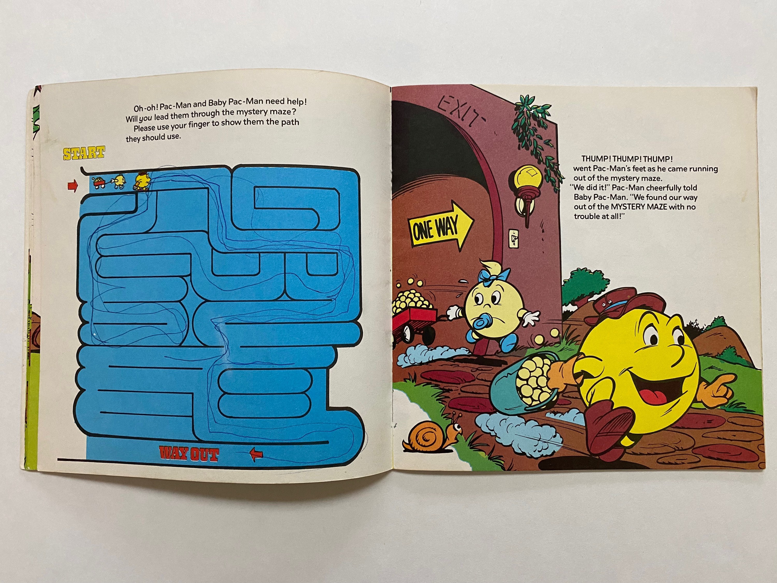 1983 Pac-man and the Ghost Diggers Soft Cover Kids Book 80s Pacman - Etsy