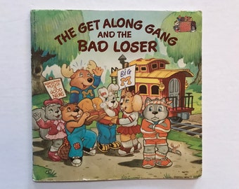 The Get Along Gang and The Bad Loser Book Kids Children Cute Reading Story 1984