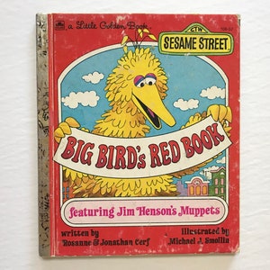 1977 Big Birds Livre rouge Petit livre d’or Muppets Sesame Street Kids Enfants Jim Henson