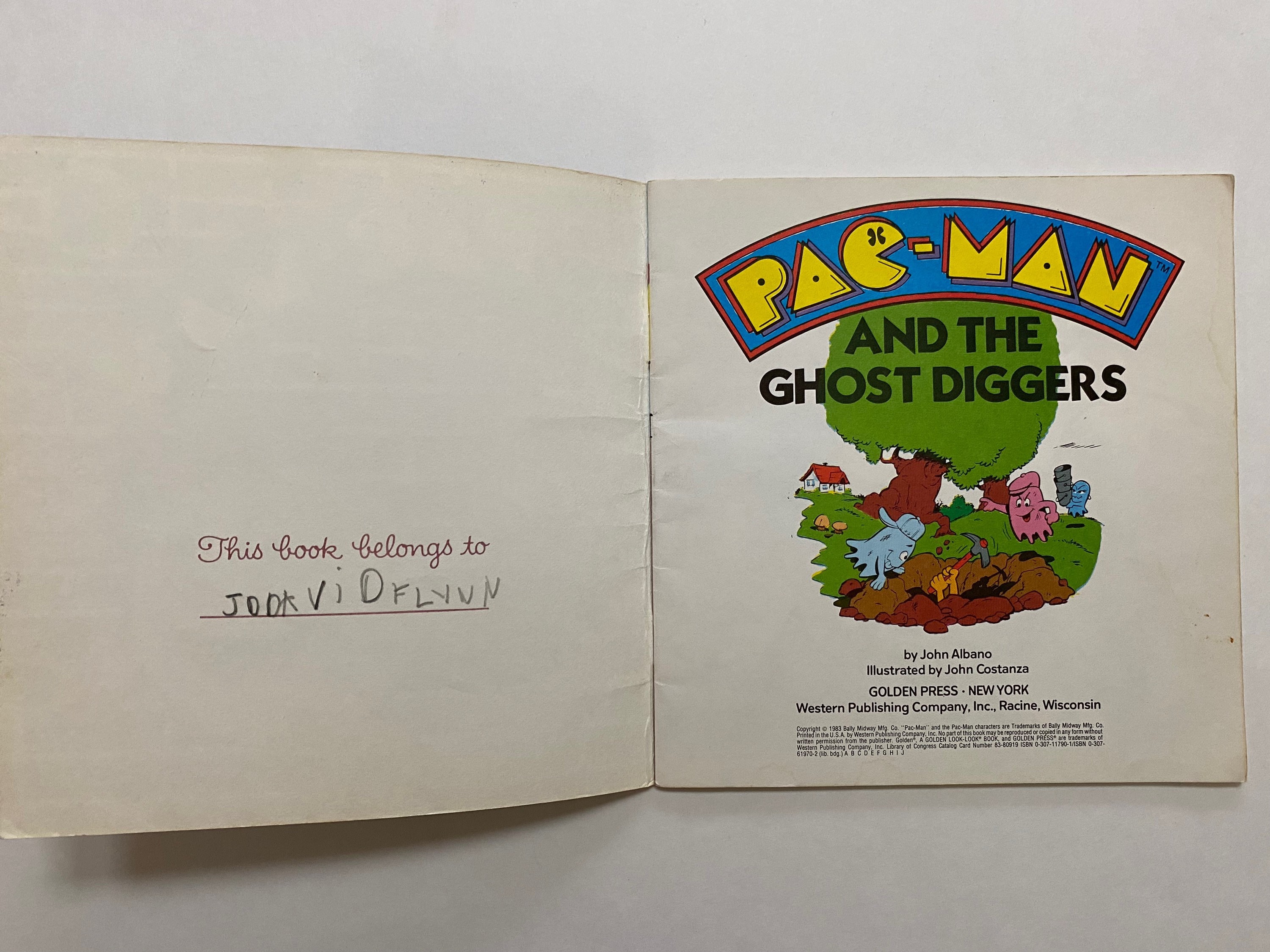 1983 Pac-man and the Ghost Diggers Soft Cover Kids Book 80s Pacman - Etsy